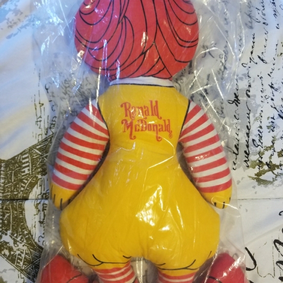 1970's Ronald Mcdonald plush 16" - Picture 2 of 4